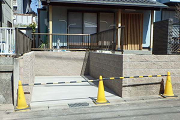 土岐市の車庫工事